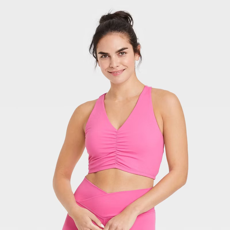 Women's Cinch-Front Racerback Bra - JoyLab™ | Target