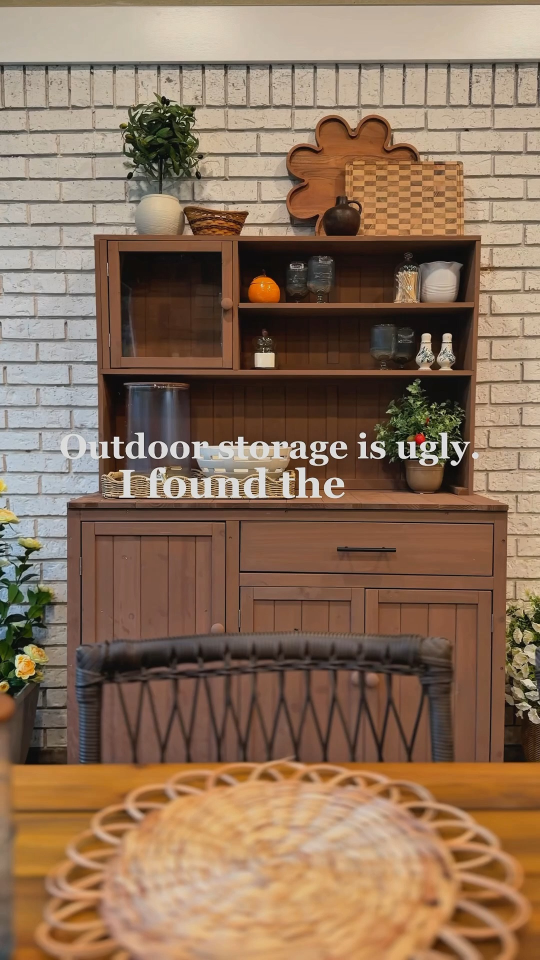 Outdoor storage is ugly but I think I found the exception. I bought this potting bench and turned it into the most functional thing on my patio. Storage below, serving surface in the middle, display space on top and it actually looks like it belongs out here.

#patiodecor #outdoorliving #patiodesign #amazonfinds #outdoorstorage #homedecorideas #patiobar #amazonhome

#LTKSeasonal #LTKHome