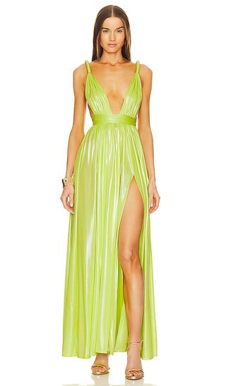 Goddess Gown in Neon Yellow | Revolve Clothing (Global)
