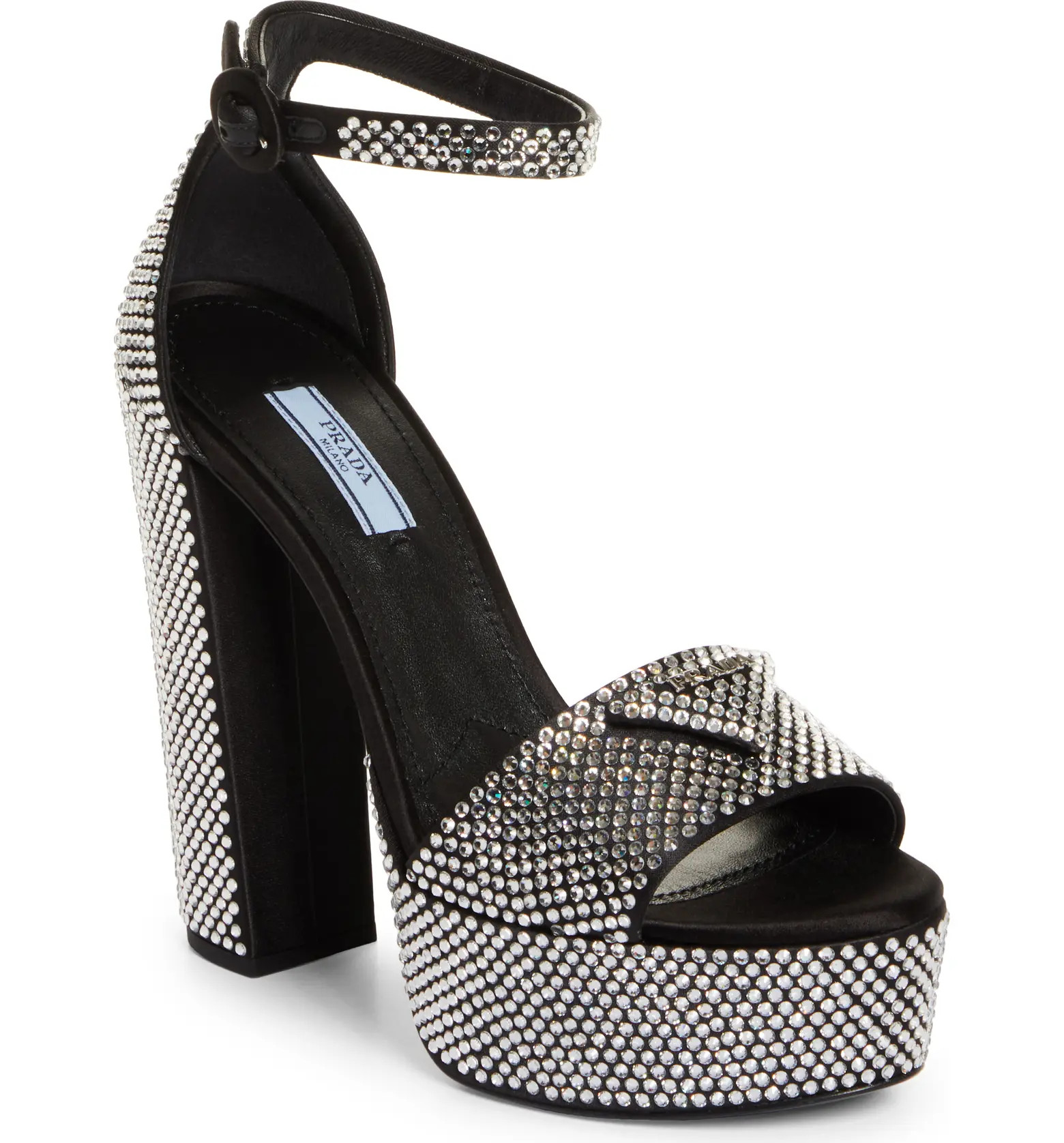 Plateau Crystal Ankle Strap Platform Sandal (Women) | Nordstrom