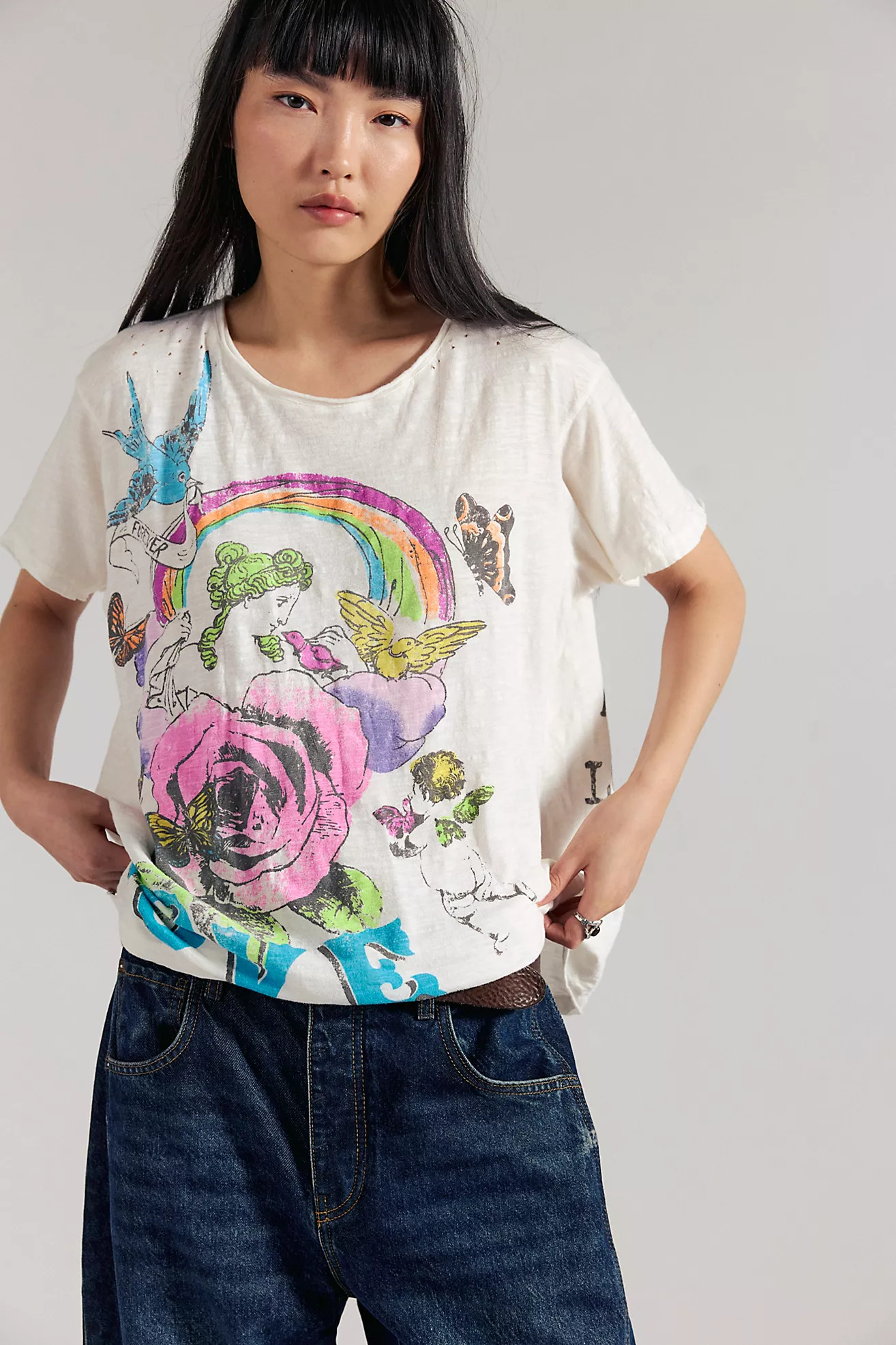 Magnolia Pearl Love Poets Tee | Free People (Global - UK&FR Excluded)