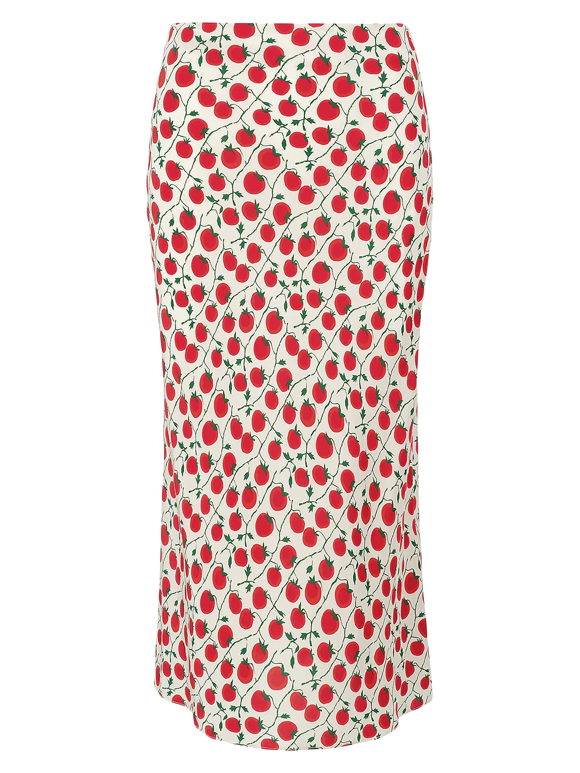 Angela Printed Bias-Cut Crepe Midi-Skirt | Saks Fifth Avenue