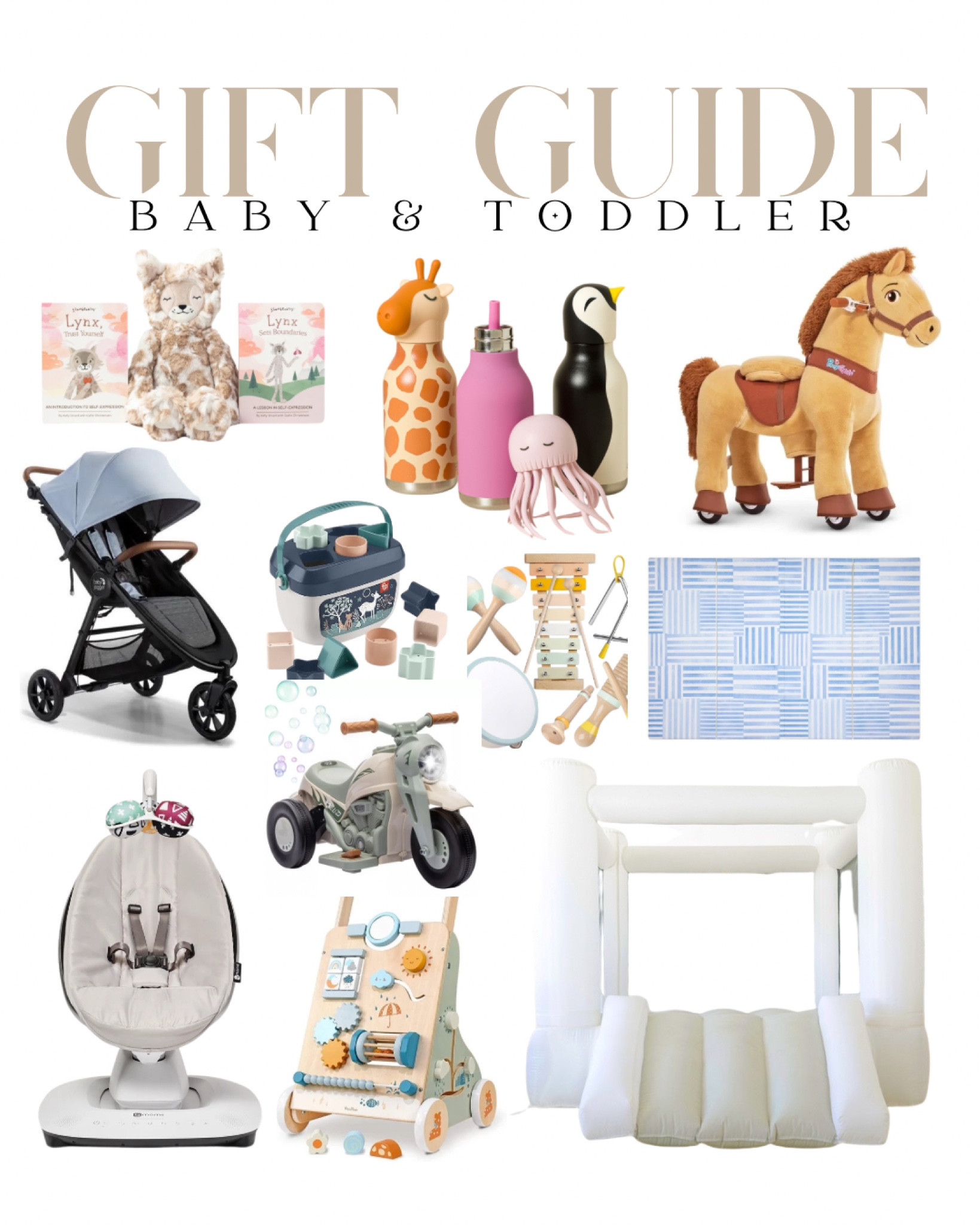 GIFTS FOR BABIES & TODDLERS

These are some of our most loved and most used toys and tools throughout the years!  That CityMini stroller is by far the best stroller I ever had.. and I had them all! It folds flat and I could even sit in it when I was tired. 

#LTKKids #LTKBaby #LTKGiftGuide