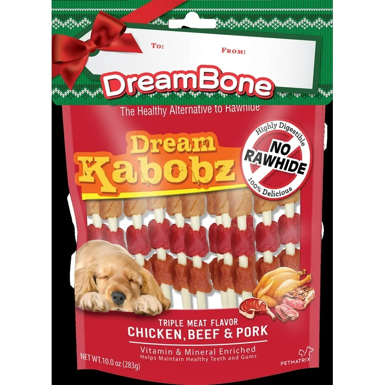 DreamBone Dream Kabobz, Rawhide Free Dog Chew Sticks Made Made with Real Chicken, 18 Count - Walm... | Walmart (US)