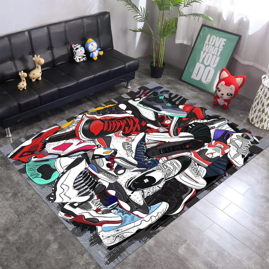 Sneaker Rug: Hypebeast Shoes off Area Rug - Etsy | Etsy (US)