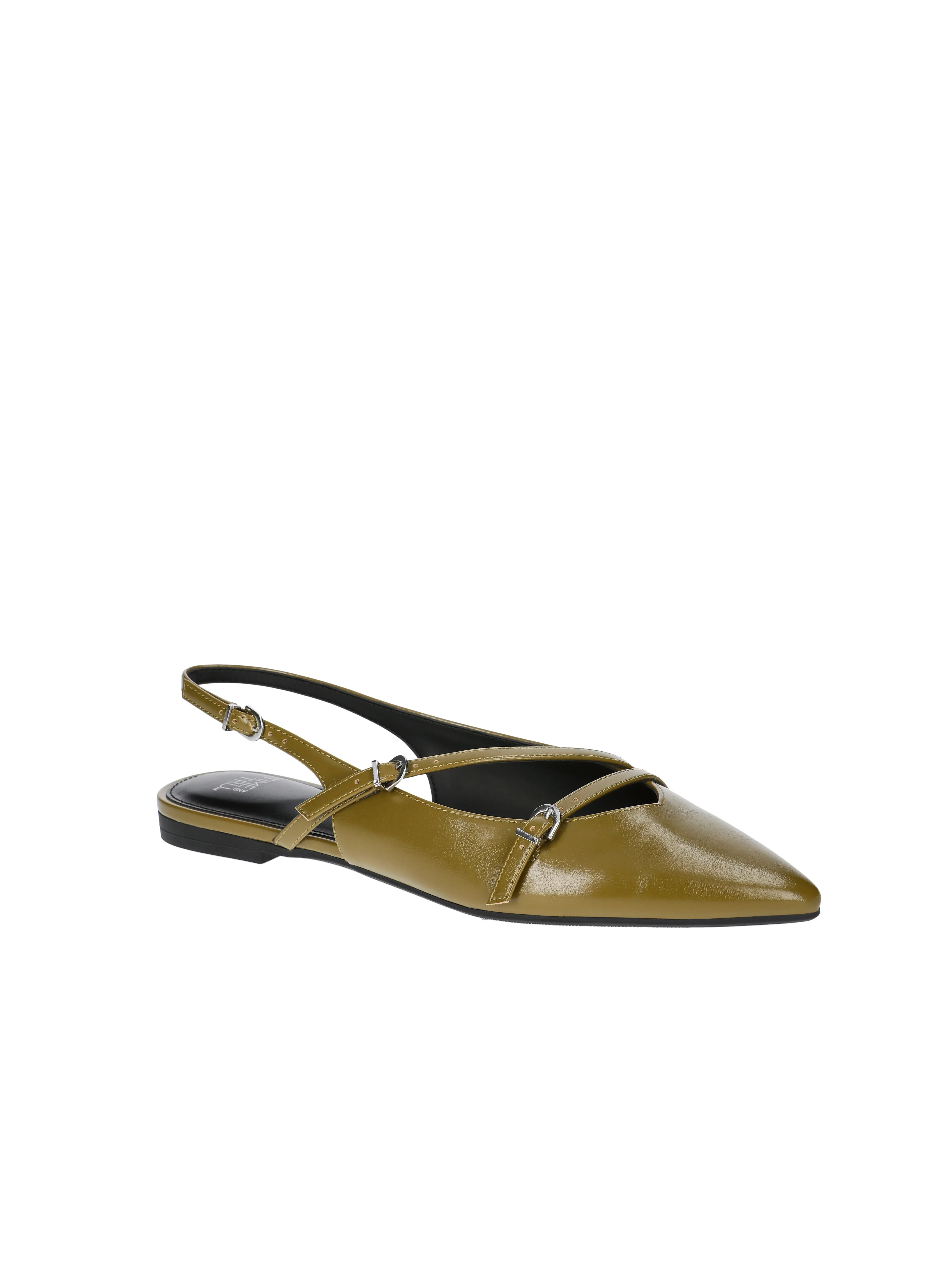 Time and Tru Women's Strappy Sling Back Flats | Walmart (US)