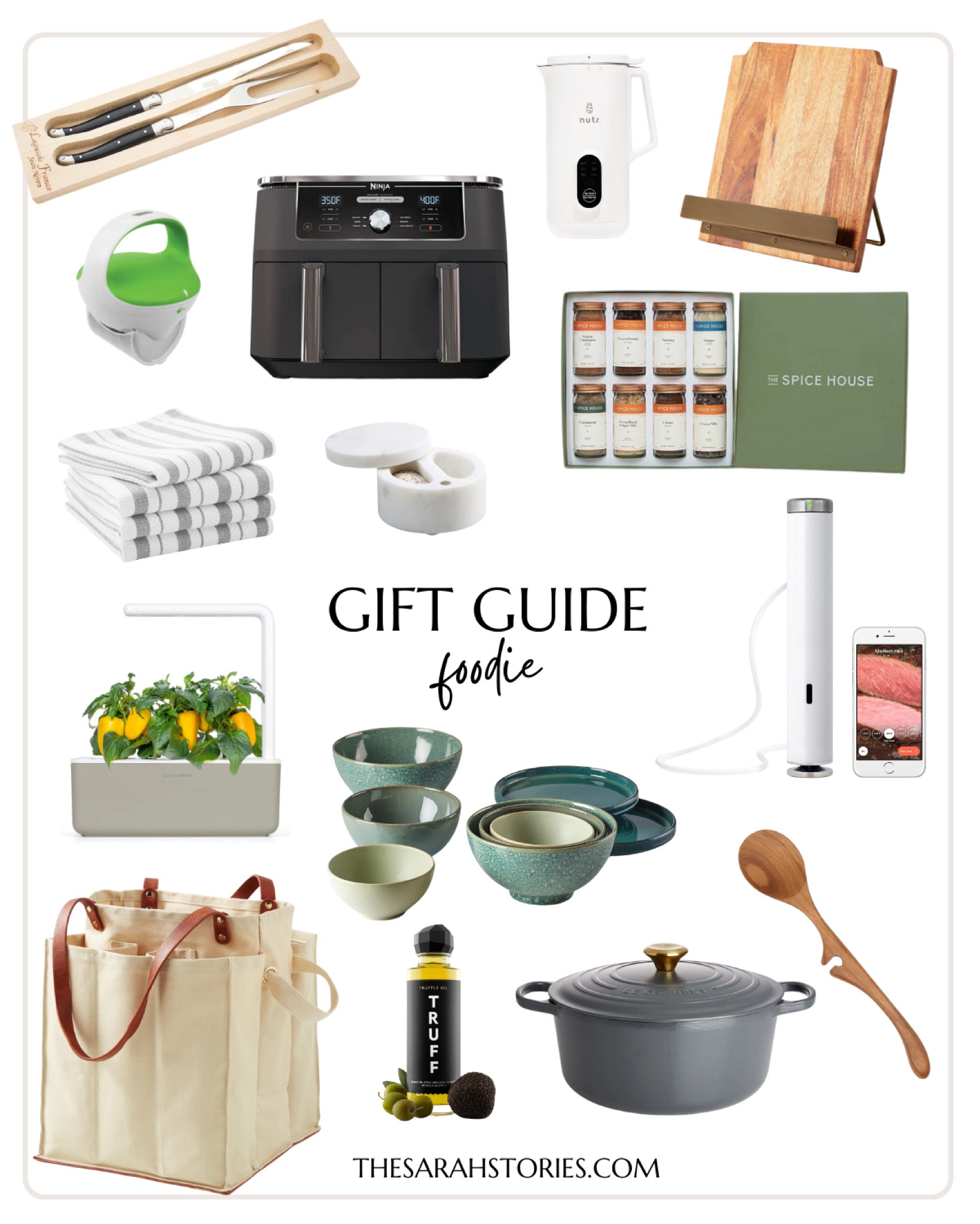 Holiday gift ideas for the foodie ✨ For all the chefs, bakers, and foodies on list who love to entertain and be in the kitchen. See all of my Gift Guides on thesarahstories.com!

#giftguideher #holidaygiftguide #giftguide2022 #foodiegifts #giftsforthechef #kichengifts #giftsforthechef #bakergifts #hostessgifts #lovetoentertain 


#LTKhome #LTKSeasonal #LTKHoliday