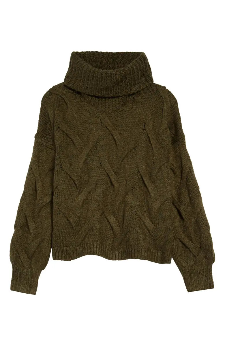 Madewell Somervell Modern Cable Turtleneck Sweater | Nordstromrack | Nordstrom Rack