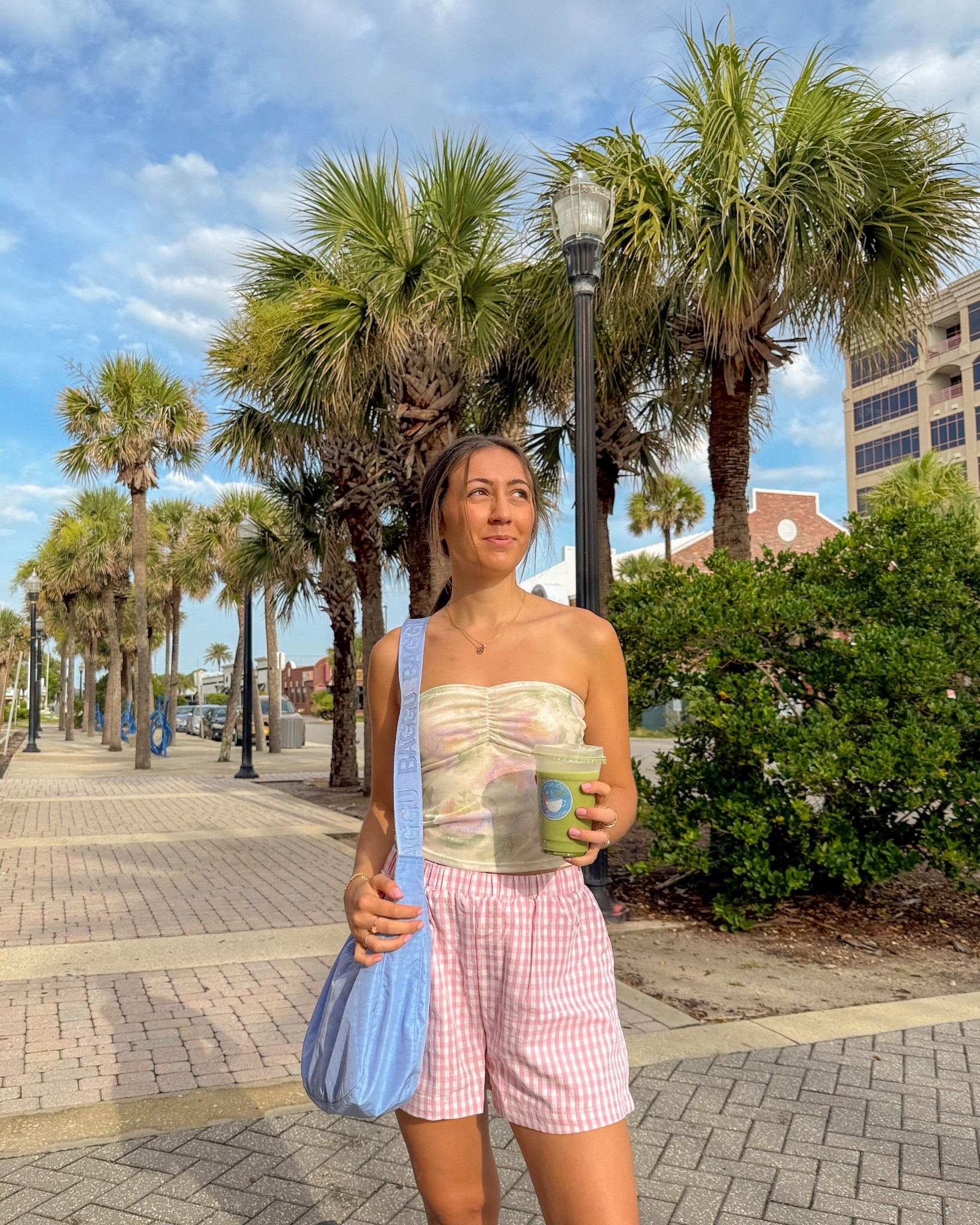 casual summer outfit inspo. summer vacation outfits. baggu bag. gingham boxer shorts. tube tops. 

#LTKSummerEdit #LTKFindsUnder50