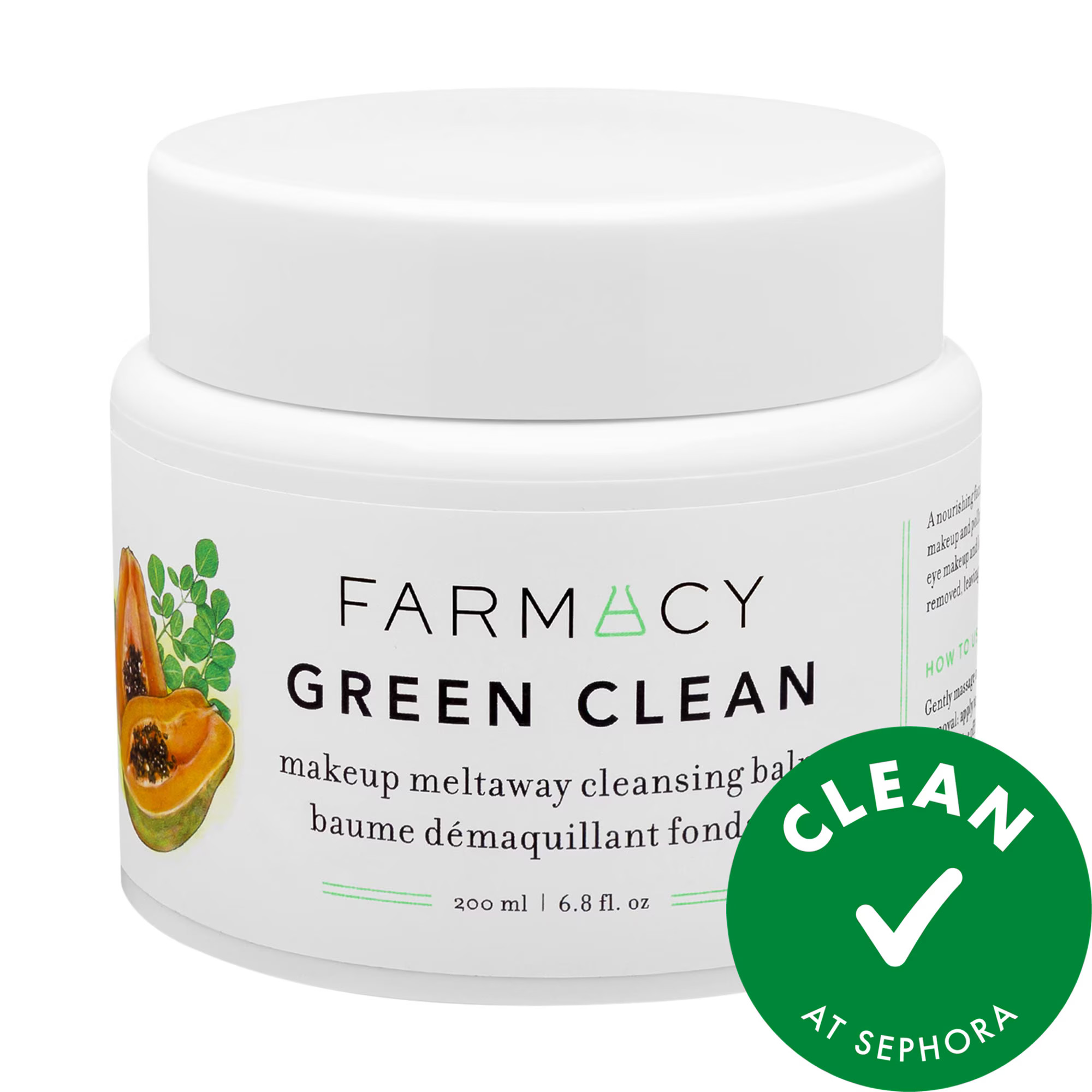 Farmacy Green Clean Makeup Removing Cleansing Balm 6.8 oz/ 200 mL | Sephora (US)