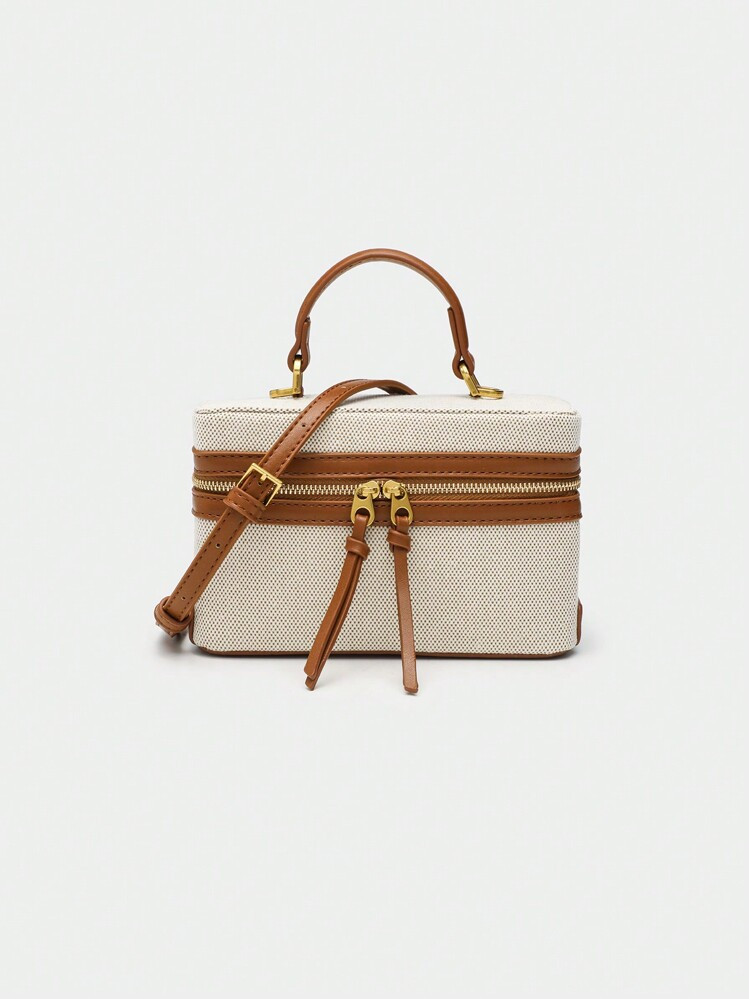 2024 Spring New Collection Women Black Structured Shoulder/Crossbody Bag | SHEIN