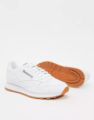 Reebok Classic leather sneakers in white 49797 | ASOS US