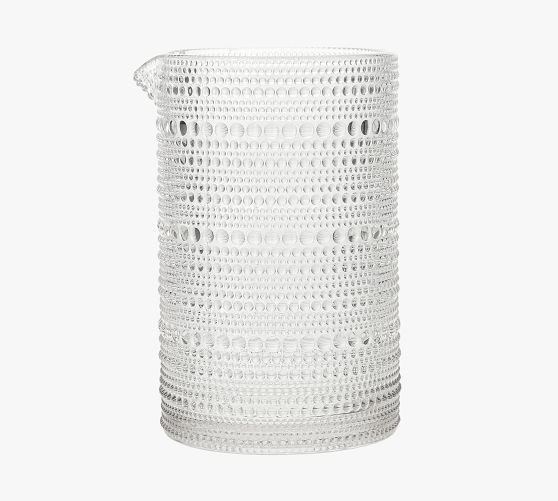 Jupiter Beaded Glass Cocktail Pitcher | Pottery Barn (US)