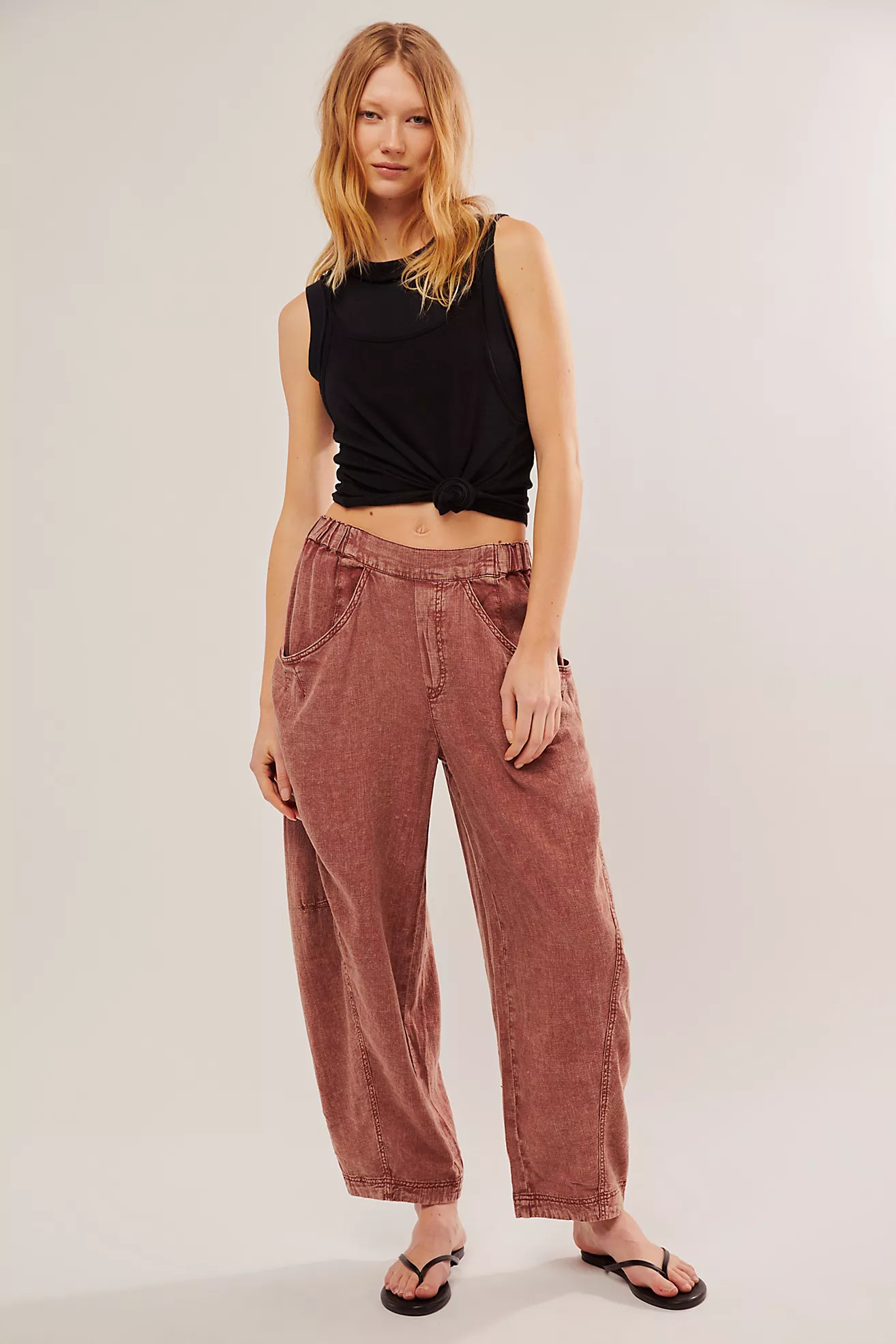 High Road Pull-On Barrel Pants | Free People (Global - UK&FR Excluded)