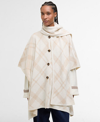 Women's Vienna Knitted Cape Coat with Scarf | Macy's