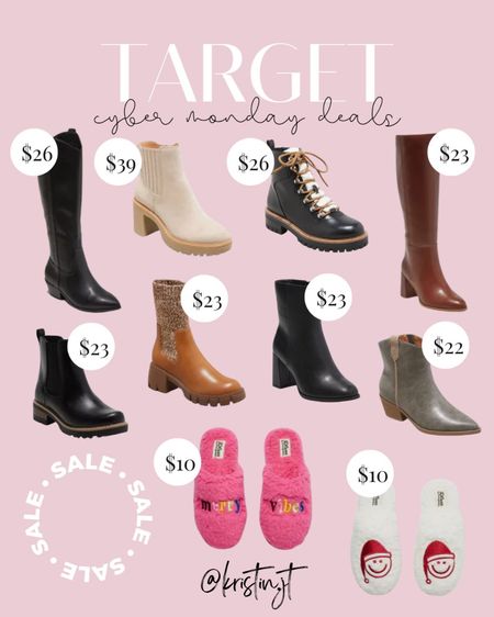 Target cyber Monday deals - target style - target boots - Christmas slippers - $10 gifts for her - holiday slippers - winter boots - snow boots on sale



#LTKsalealert #LTKshoecrush #LTKCyberweek