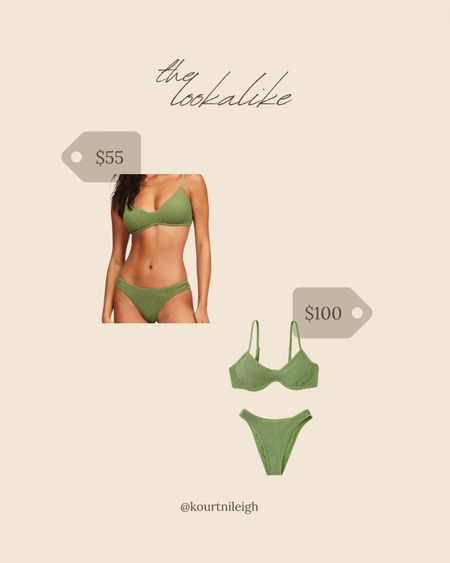 The Lookalike! Y’all were loving the Abercrombie Green bathing suit I scooped up during the LTK Summer Sale! So I had to find y’all some dupes that are a fraction of the cost, starting at $55! 

#LTKFind #LTKswim #LTKunder100