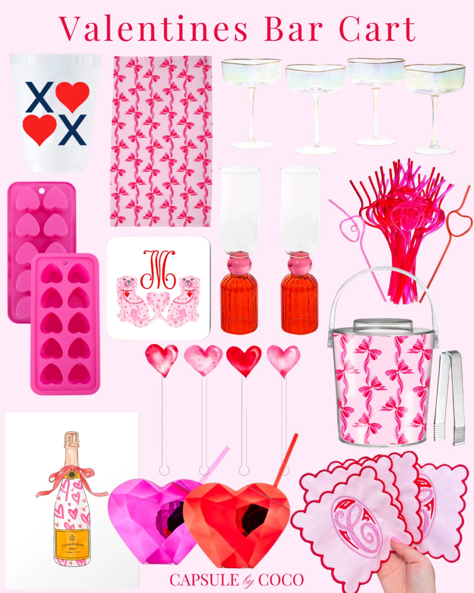 VALENTINES BAR CART ❤️🥂

Bar cart accessories, Valentine’s bar cart, Valentine’s party, Valentines party, Valentine’s Day decor, Valentines Day decor, Valentines decor, Valentine’s decor, Valentine’s Day bar, Valentines Day bar, Valentine’s Day party, Valentines Day party, Galentines Day, Galentine’s Day, Galentine’s Day decor, Galentines Day decor, Galentine’s decor, Galentines decor, Galentines party, Galentine’s party, Galentine’s Day party, Galentines Day party, CapsuleByCoCo 

#LTKSeasonal #LTKparties #LTKhome