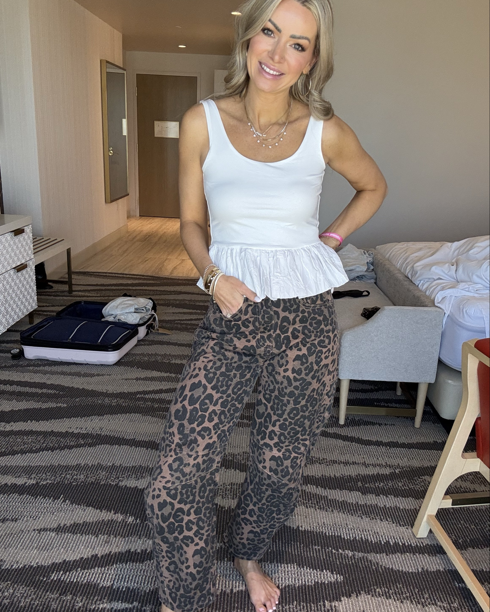 Cute trendy Amazon outfit. Tank size small leopard barrel jeans size small 

#LTKSaleAlert #LTKVideo #LTKFindsUnder50