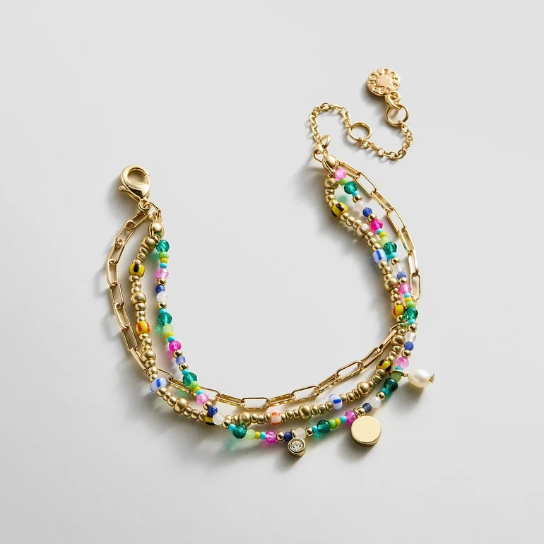 Rowan Semi-Precious Layered Bracelet - St. Tropez | BaubleBar