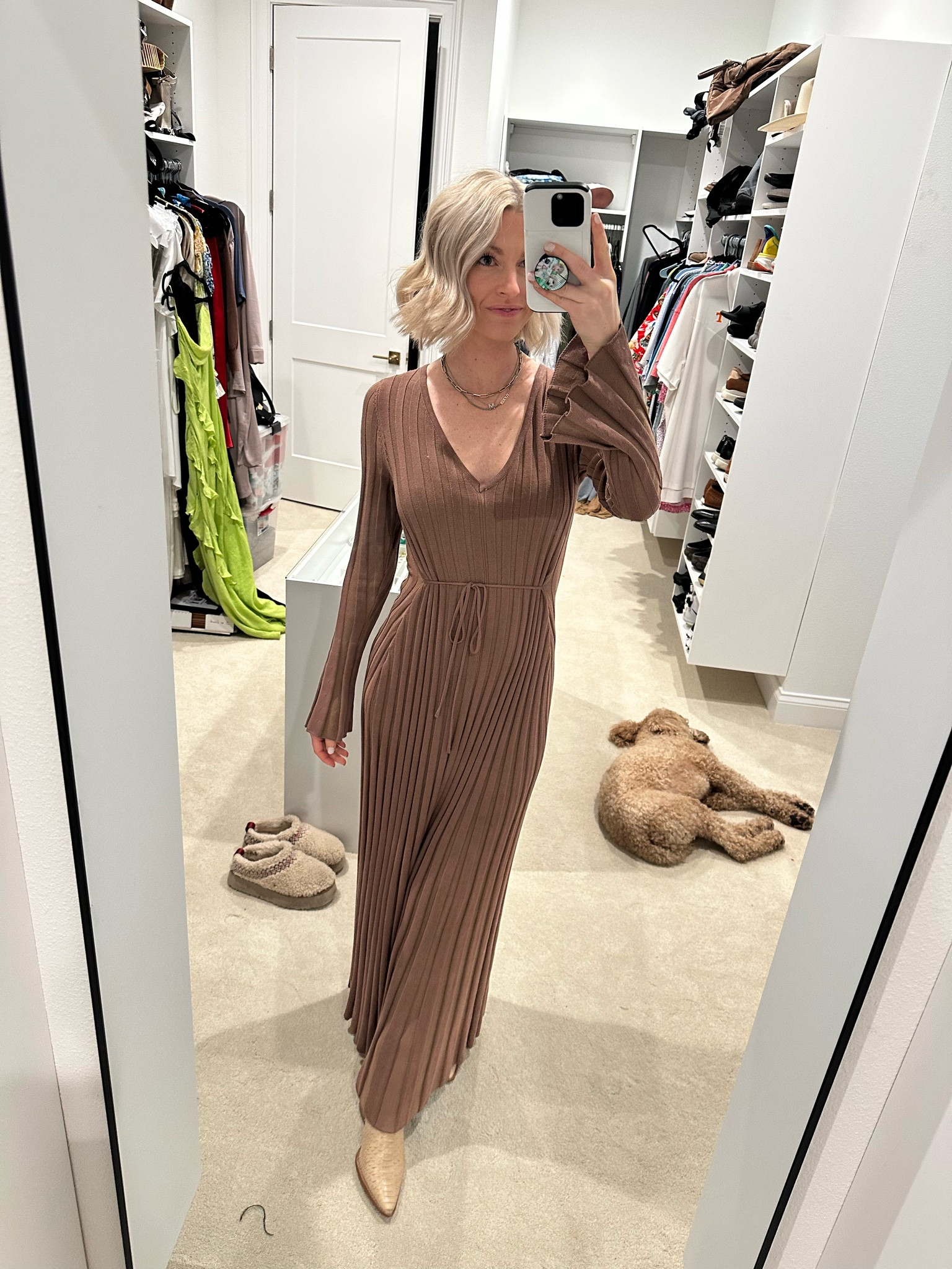 Brown long sleeve maxi perfect - loving the thick material!

#LTKShoeCrush #LTKFindsUnder100 #LTKStyleTip