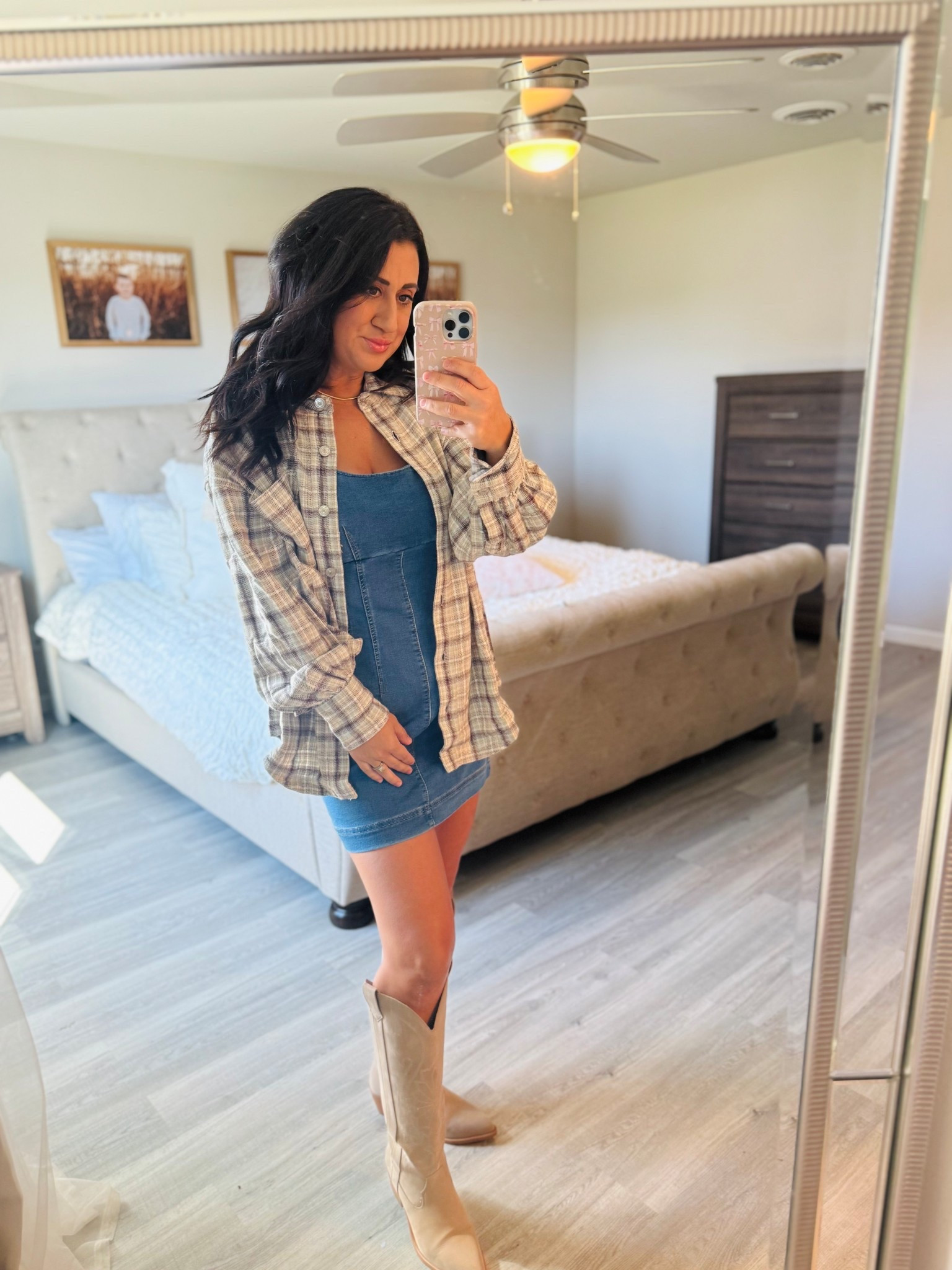 Denim dress & flannel outfit of the day 

#LTKStyleTip #LTKSaleAlert #LTKSeasonal