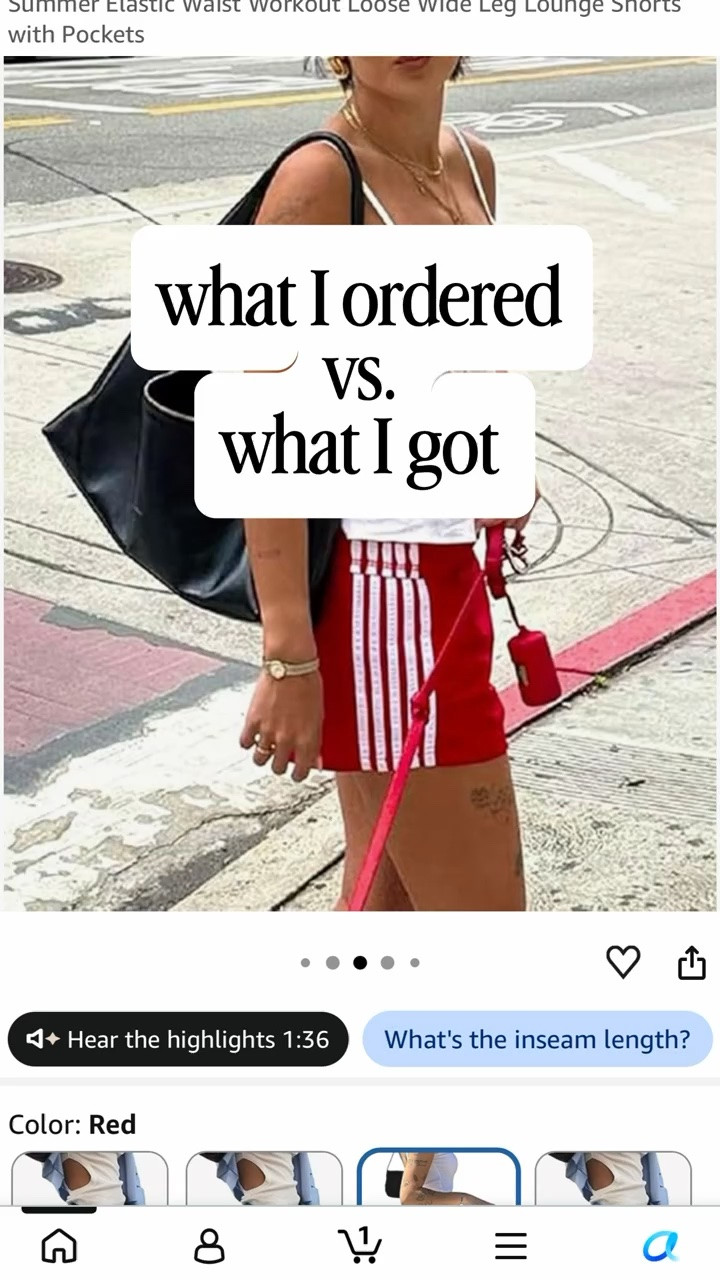 What I ordered vs what I got 〰️ track shorts for summer 

Amazon fashion, Amazon finds, athleisure outfit, casual outfit, mom outfit

#LTKootd #LTKSeasonal #LTKActive