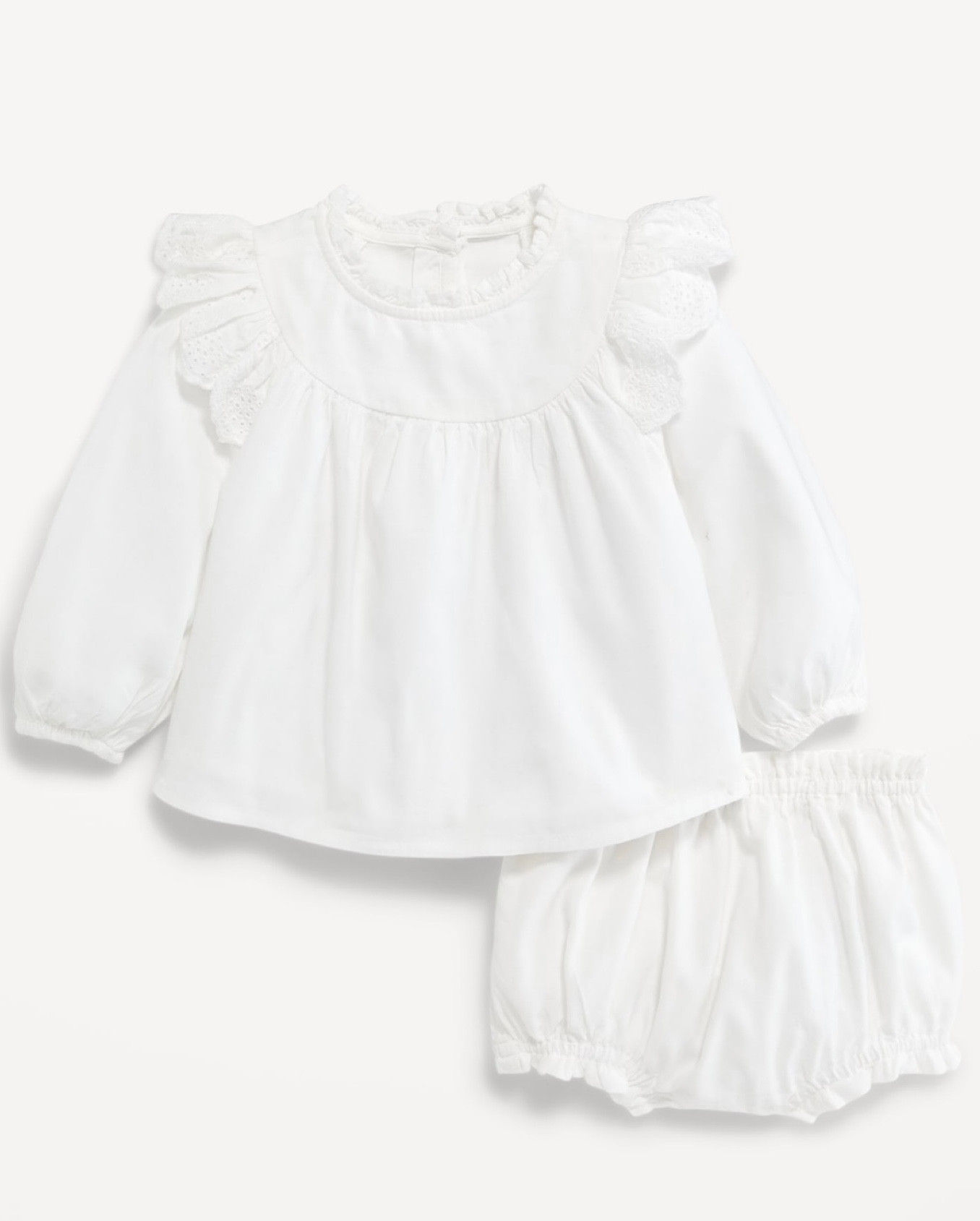Long Sleeve Ruffle Trim Top & Bloomers Set for Baby 

So cute for the holidays! 40% off today! 

#babyclothing #neutralbabyclothes #sadbiegechildren #babygirl #babygirloutfits 