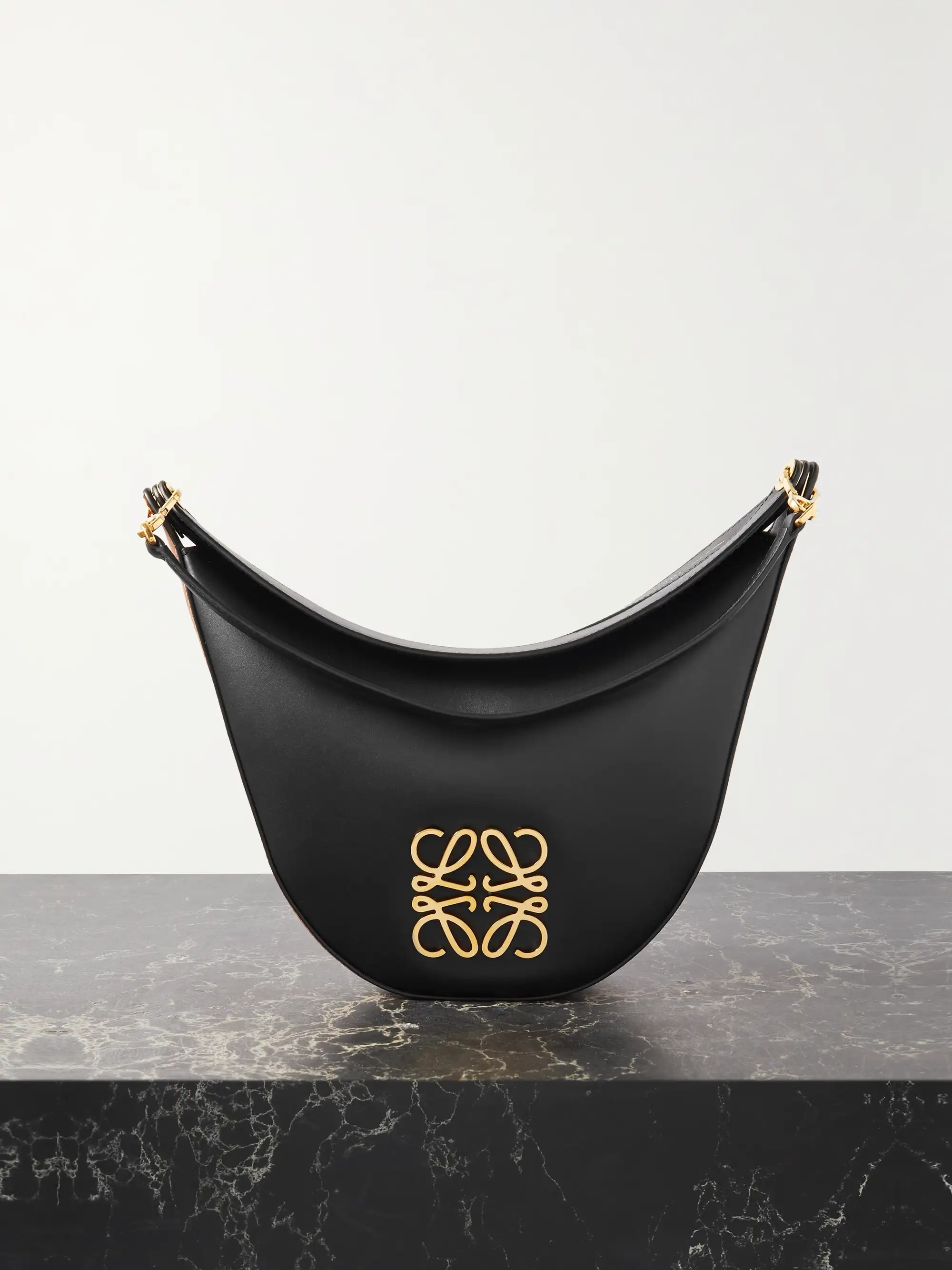 Luna Anagram medium embellished leather shoulder bag | NET-A-PORTER (UK & EU)