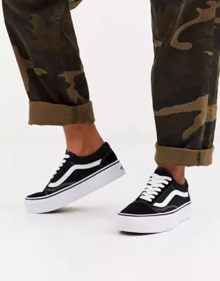 Vans Old Skool black platform sneakers | ASOS | ASOS (Global)