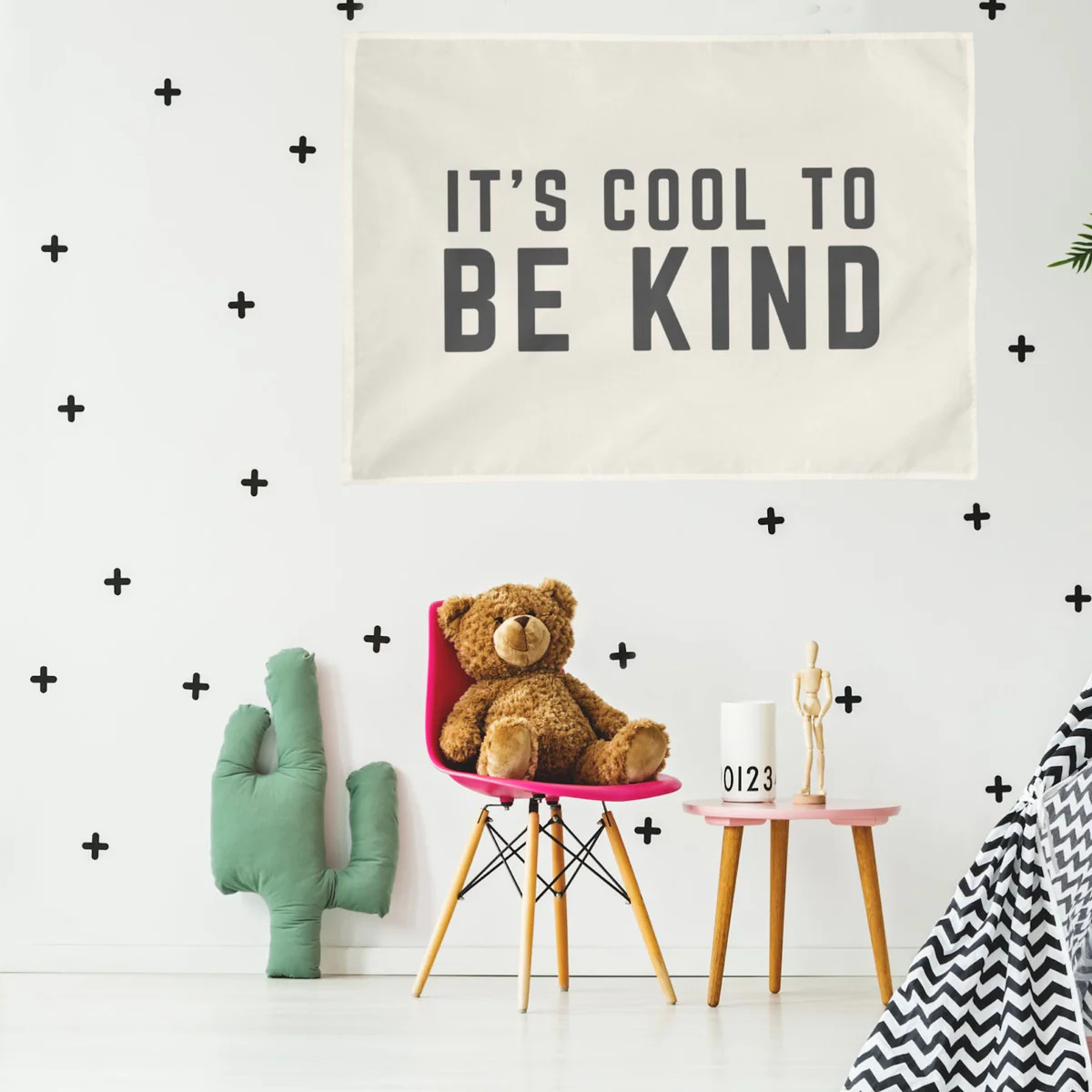 It's Cool to Be Kind Wall Flag | The Little Lemons Company