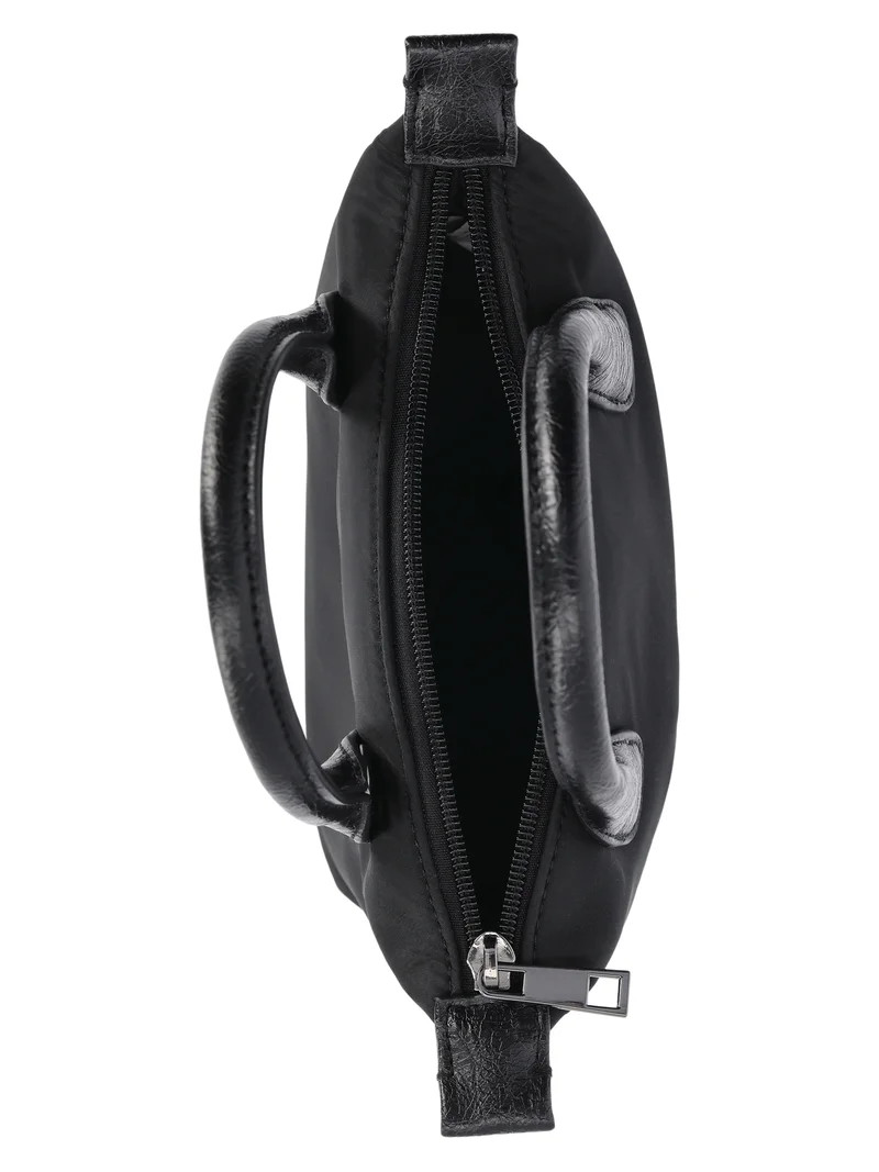 No Boundaries Women's Mini Tote Crossbody Bag, Black | Walmart (US)