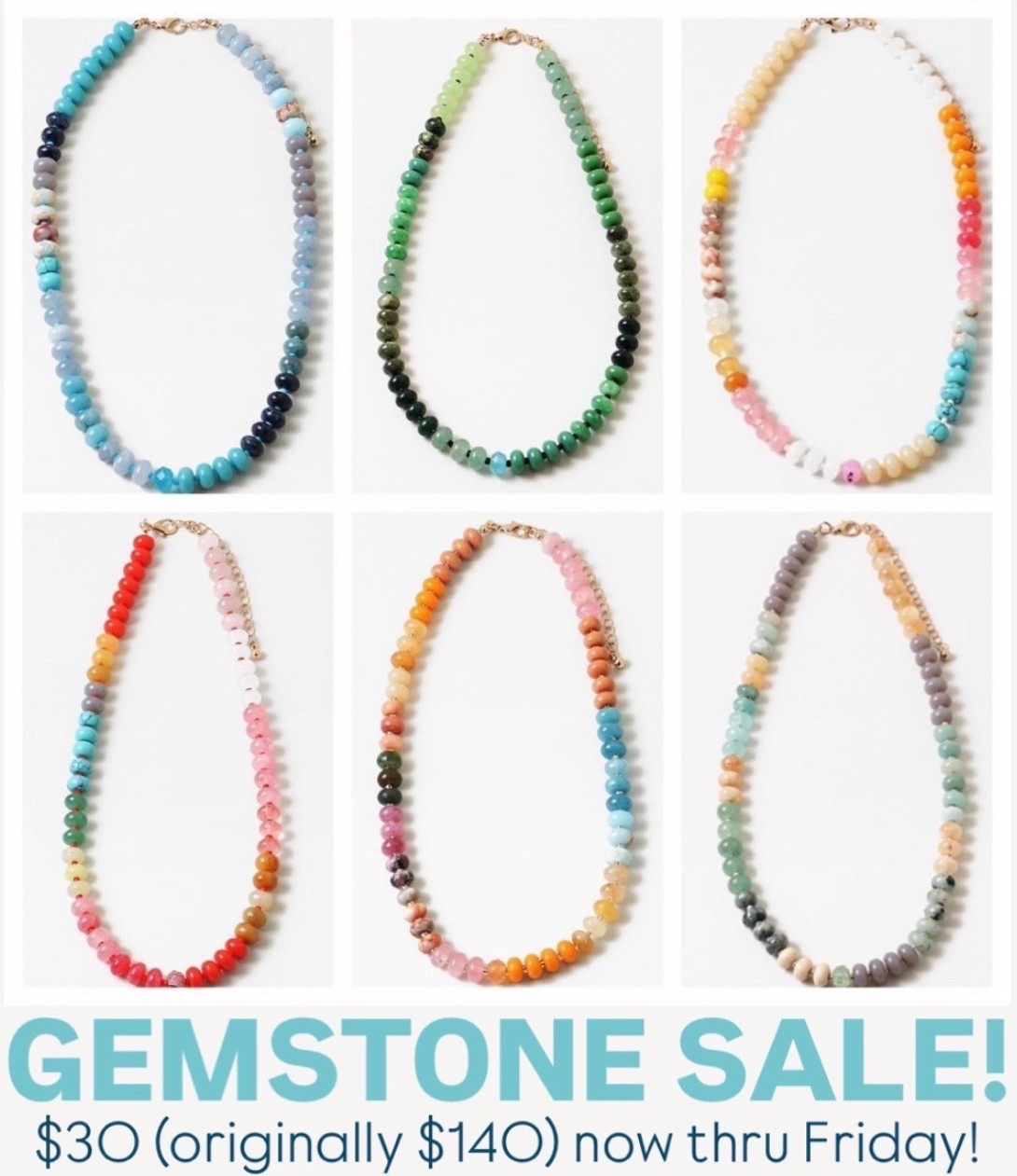 ERIN MCDERMOTT Discount code + gemstone beaded necklaces on sale for $30!! (Originally $140!) 

Use my discount code TEACHER20 for 20% off, too😍 Sale runs thru Friday!!

#LTKBeauty #LTKSaleAlert