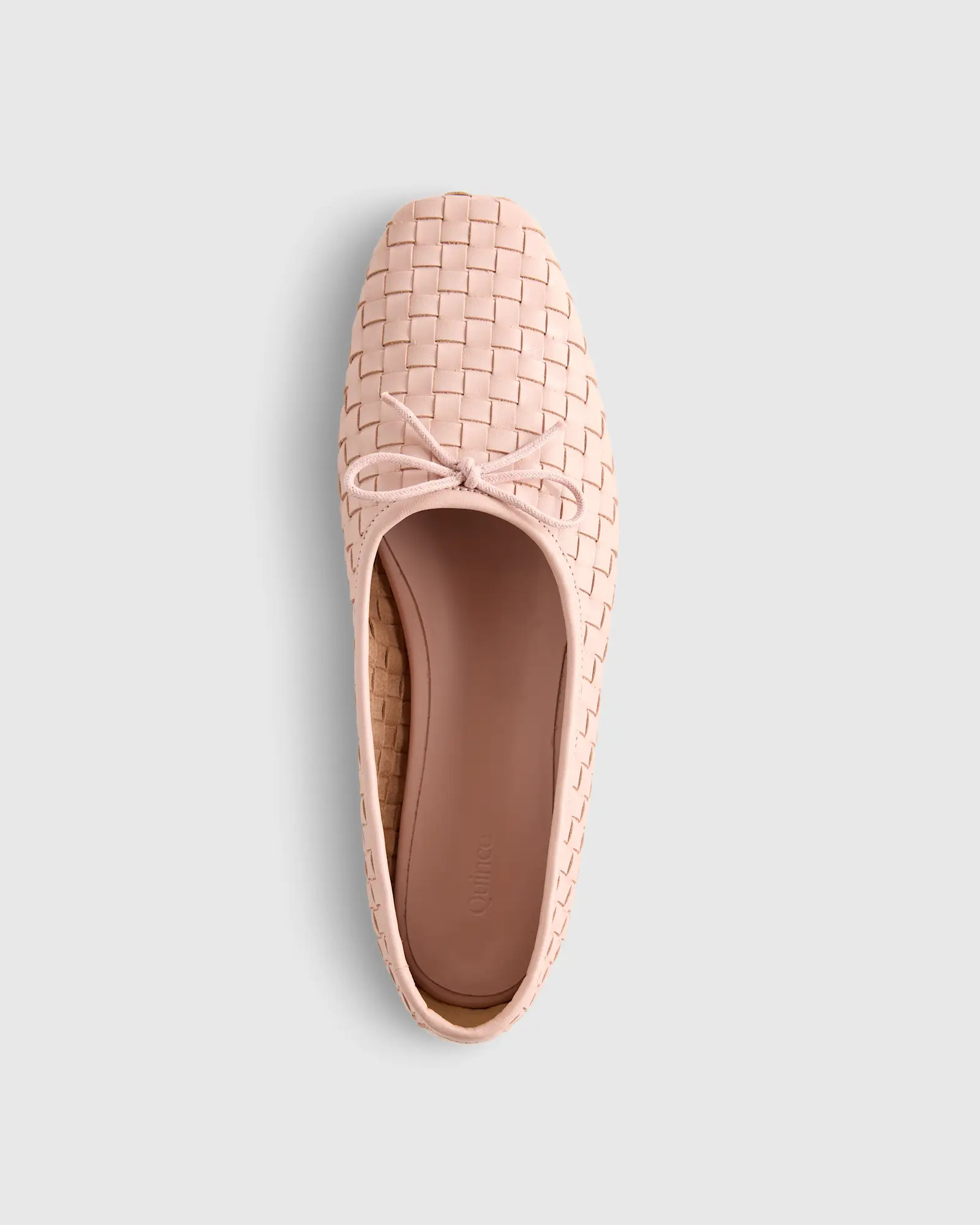 Italian Leather Handwoven Square Toe Ballet Flat | Quince