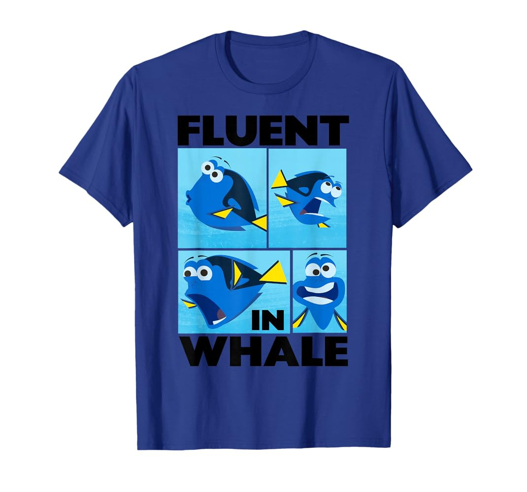 Disney Pixar Finding Dory Fluent in Whale Dory Box Ups T-Shirt | Amazon (US)