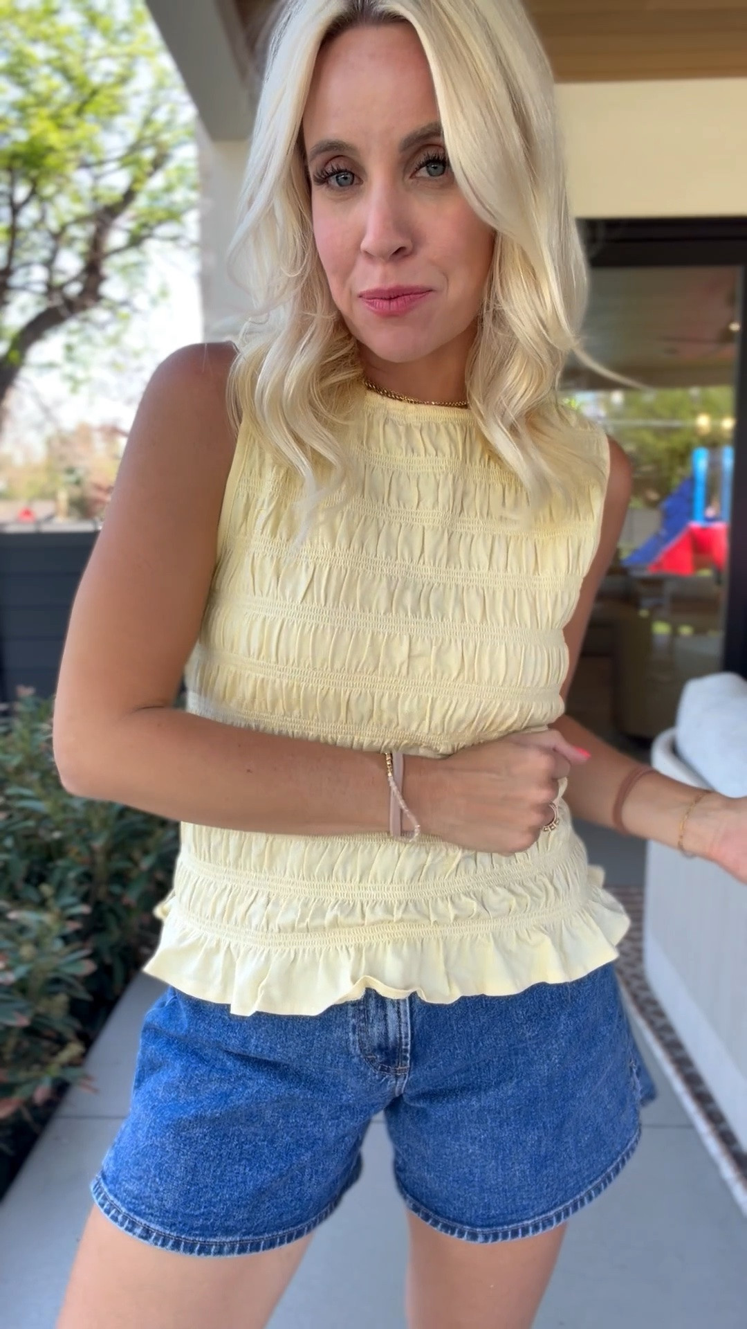 Here is that same tank in yellow! Size M

#LTKgrwm #LTKmomlife #LTKootd
