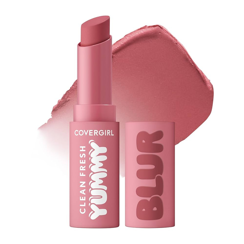 COVERGIRL Clean Fresh Yummy Blur Lipstick, Blurring Effect, Matte Lip Color, Fresh Pear Flavored,... | Amazon (US)