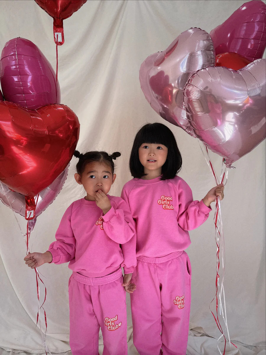 Be My Love Good Girls Club Sweatshirt Pink | Sun Peony Coconut