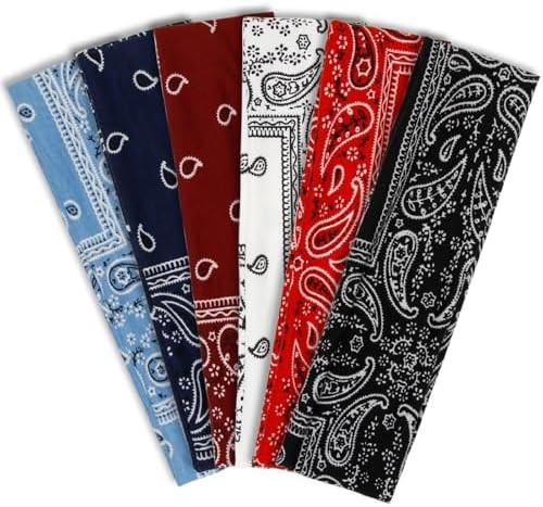 Paisely Headbands for Women Short Hair Bandana Headbands Non Slip Elastic Sweat Hairbands Soft Fa... | Amazon (US)