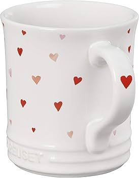 Le Creuset La'Amour Stoneware Mug, White with Heart Applique | Amazon (US)