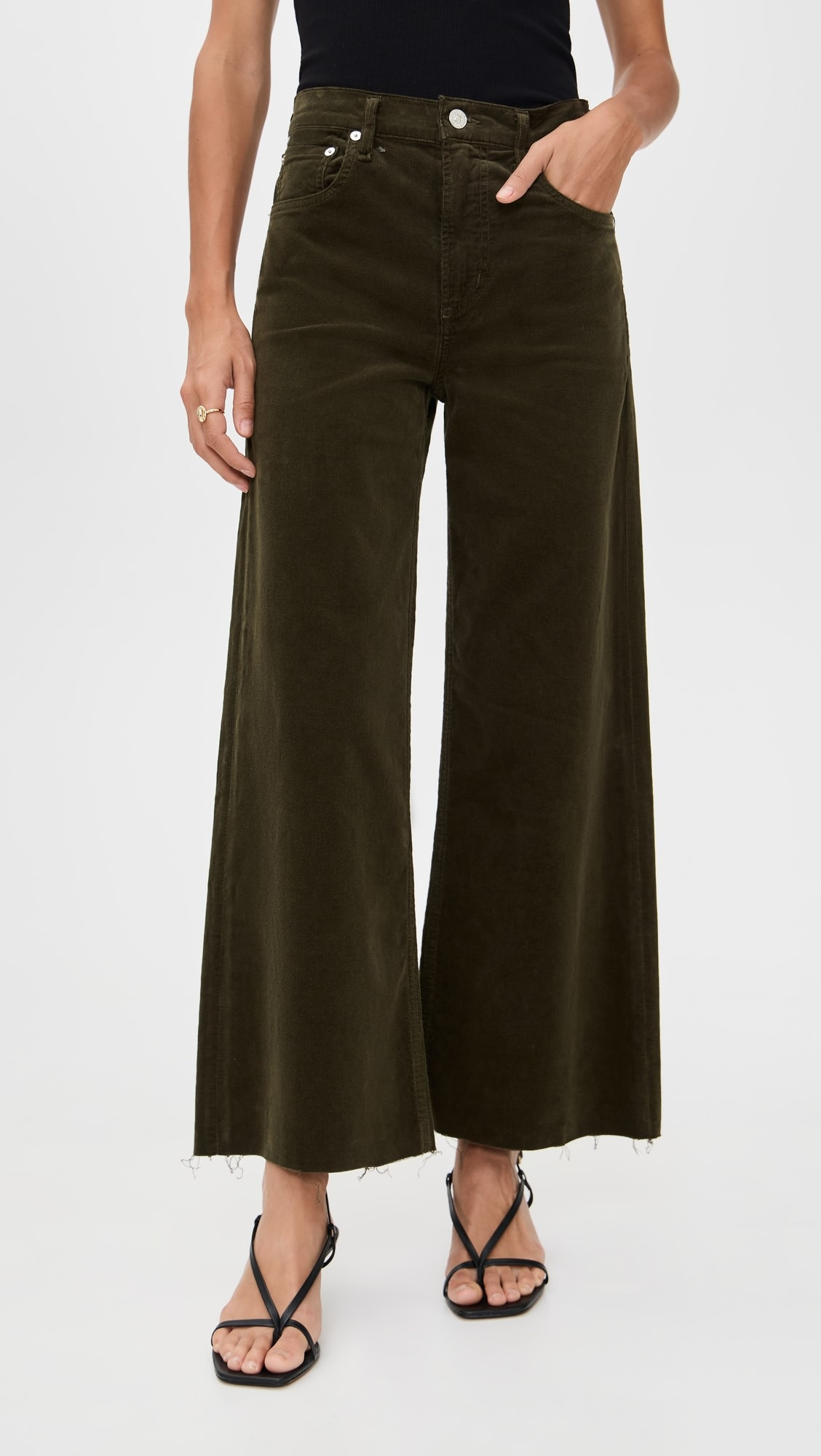 Lyra Wide Leg Corduroy Crop Pants | Shopbop