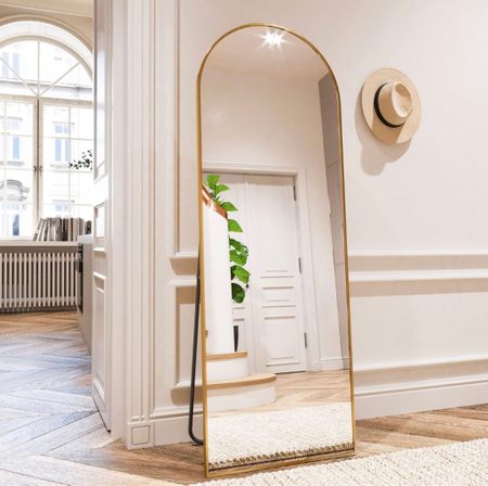 Gold arched full length floor mirror on sale! 

Gold mirror, floor mirror, arched mirror, aesthetic home, Amazon home, Amazon daily deals

#LTKhome #LTKsalealert #LTKfindsunder100