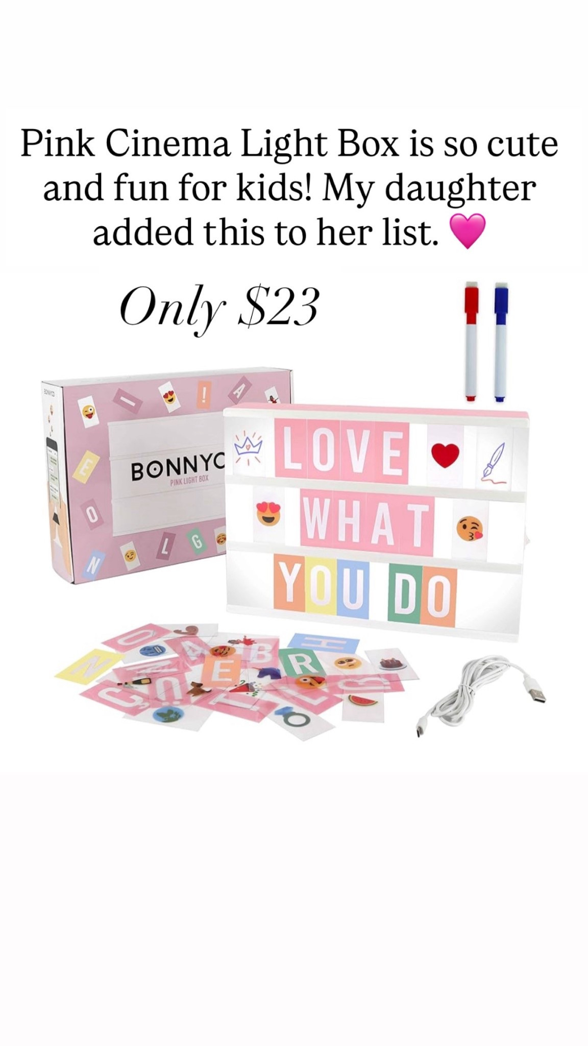 Light box for kids 🩷

#LTKGiftGuide #LTKHoliday #LTKKids