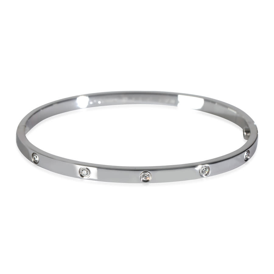 Pre-Owned Cartier Love Bracelet, Diamonds (White Gold) | Jomashop.com & JomaDeals.com