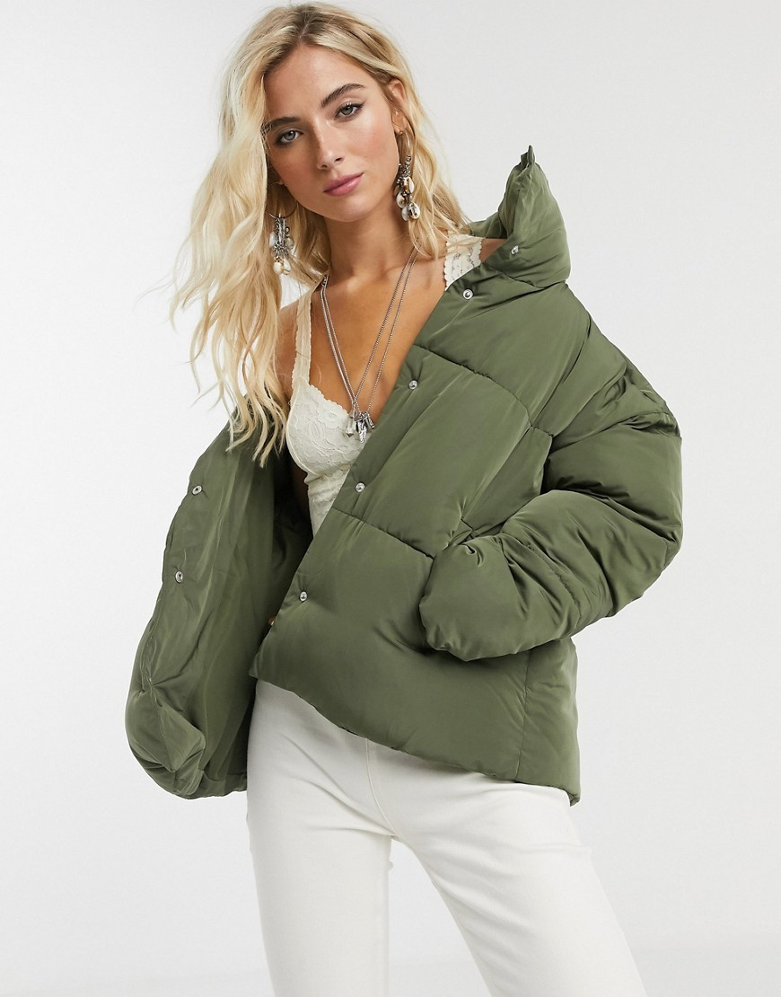 Free People Weekender padded jacket-Green | ASOS (Global)