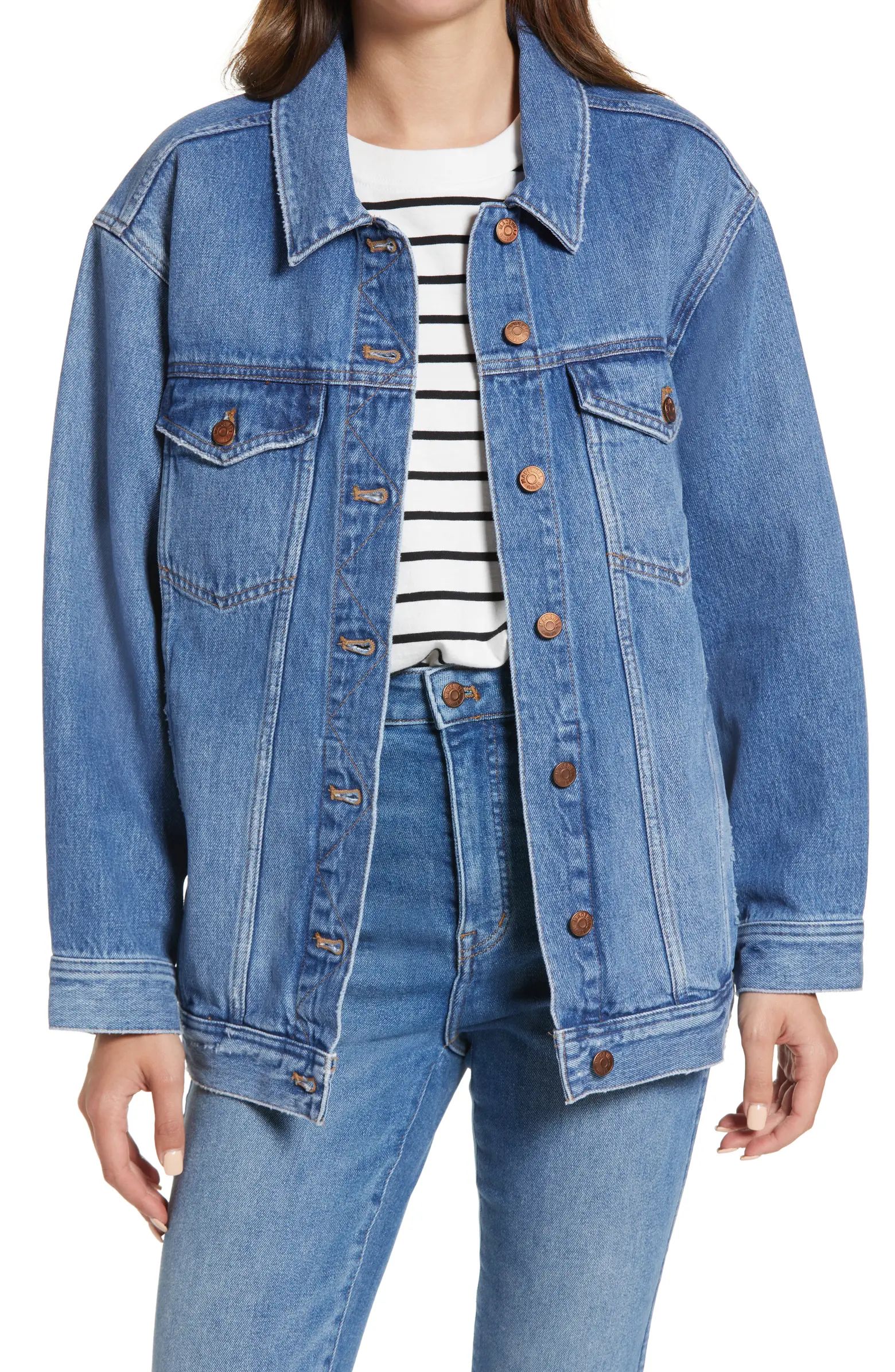 The Oversize Trucker Jean Jacket | Nordstrom