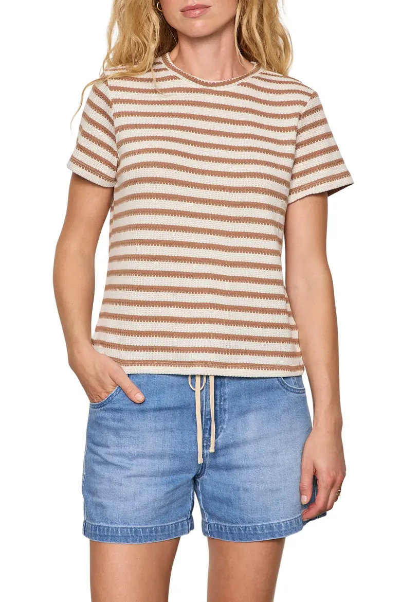 Perfect Texture Stripe Tee (Women) | Nordstrom | Nordstrom