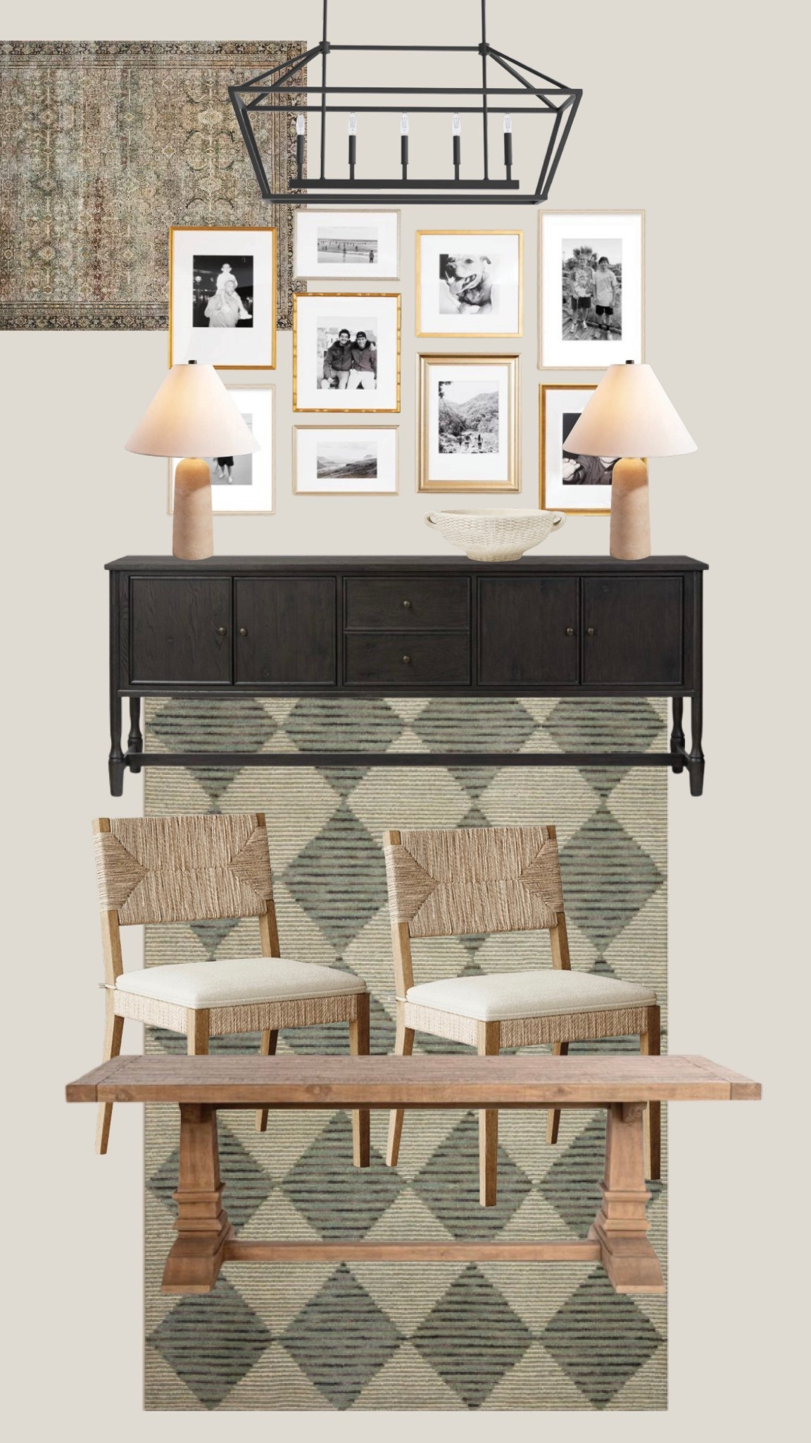 Modern farmhouse with a touch of traditional 