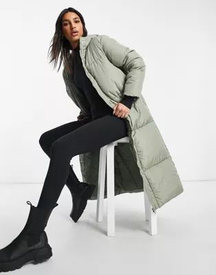 Threadbare longline puffer coat | ASOS (Global)