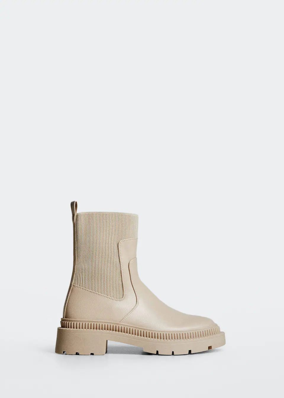 Track sole contrast ankle boots | MANGO (US)